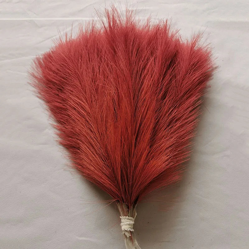 10/30 Pcs Artificial Pampas Grass Fluffy Reed Bouquet Boho Decoration Table Flower Arrangement