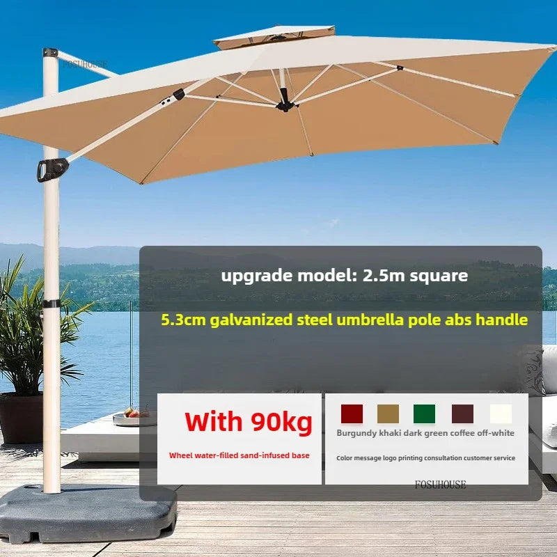 Balcony Outdoor Parasol Garden Patio Umbrellas Villa Open-air Stall Large Sun Umbrella