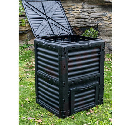 Courtyard Composting 300L Bin Garden Large Capacity Fermentation Tank Box Outdoor Tipping Bucket Barrel