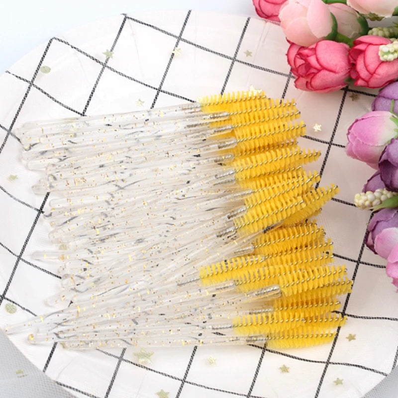5/50 Pcs Eye Lash an Eyebrow Brushes for Eyelashes Extension Tools Mascara Wands
