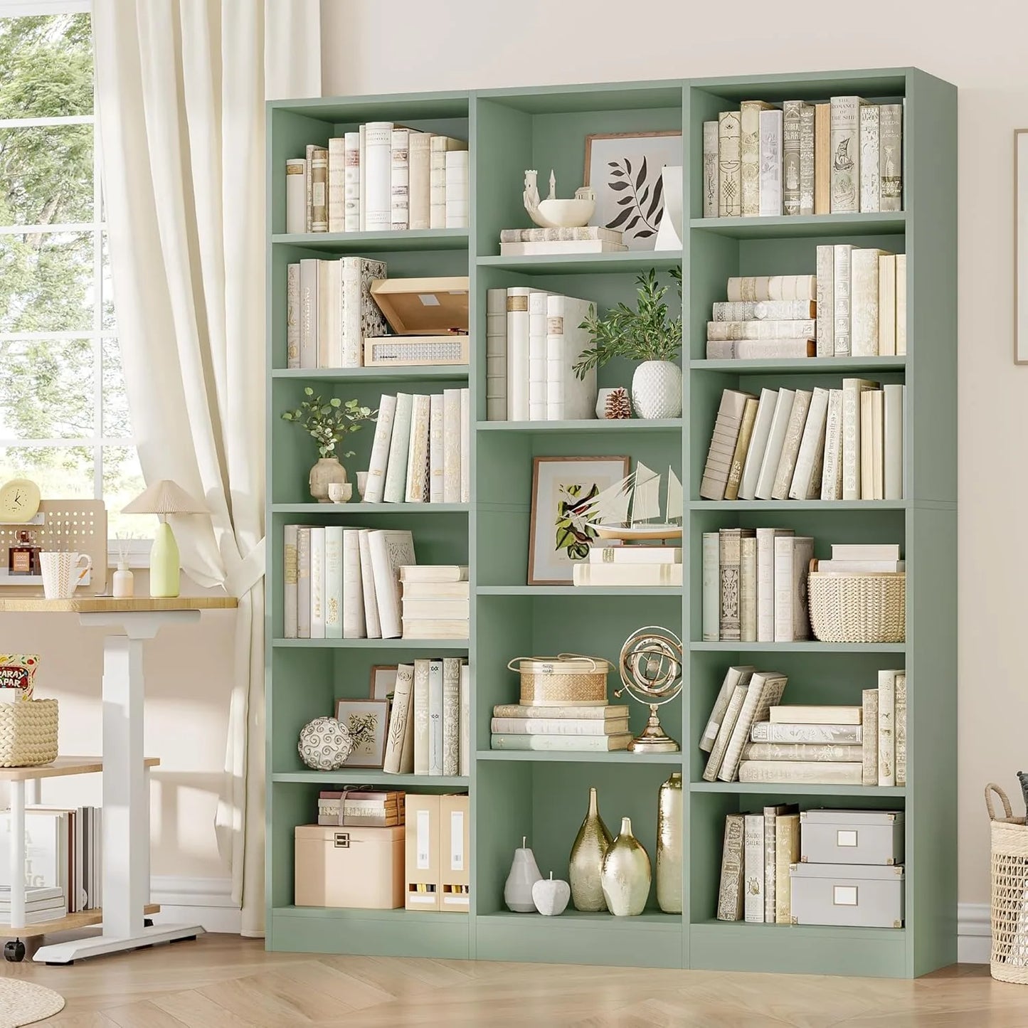 Triple Wide Bookshelf