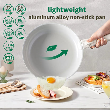 Pots and Pans Set, Nonstick Cookware Set Detachable Handle, Oven Safe