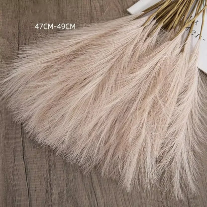 10pcs Faux Pampas Grass Decor Tall Vase Fillers, Boho Rustic Farmhouse Home Decor.