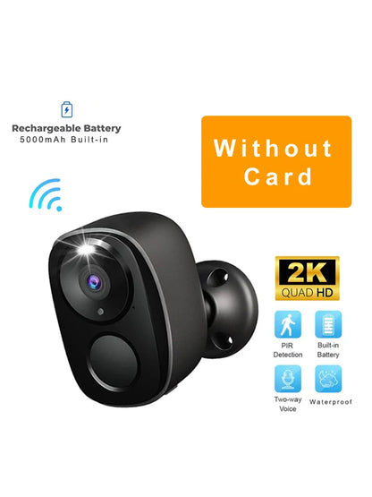 Security Cameras Wireless Outdoor, 2K Battery Powered WiFi AI Motion Siren Spotlight, Color Night Vision Waterproof