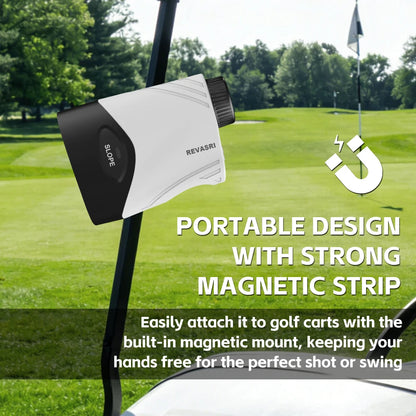REVASRI Handheld Golf Rangefinder 6X 1000Yards Slope Mode Flag Lock Vibration, Strong Magnetic