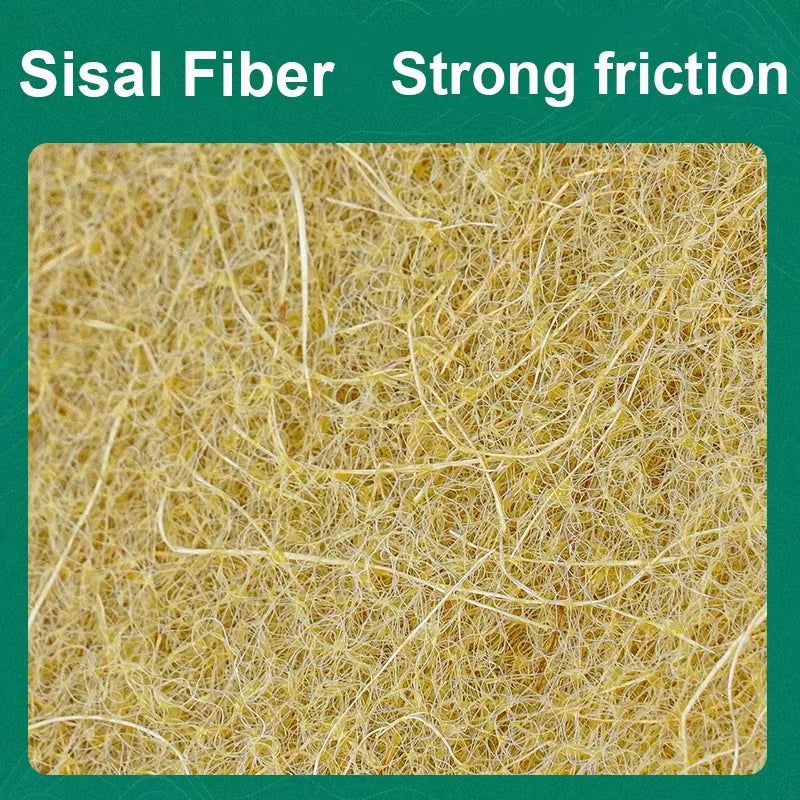 10PCS Natural Sisal Microfiber Sponge Kitchen Dishes Cleaning Cloth Eco Friendly Scouring Pad