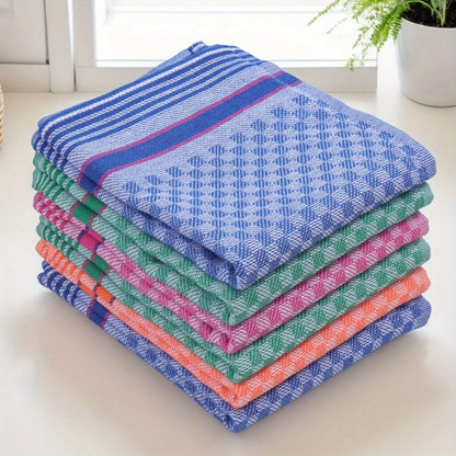 5pcs Kitchen Dish Towel Set, Large Rectangular Cleaning Cloths for Washing and Drying.