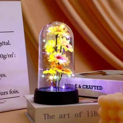 Artificial Sunflower Plastic Set Eternal Flower Can Light Up