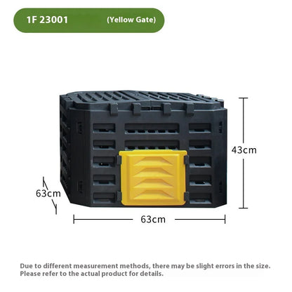 Courtyard Composting 300L Bin Garden Large Capacity Fermentation Tank Box Outdoor Tipping Bucket Barrel