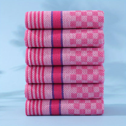 5pcs Kitchen Dish Towel Set, Large Rectangular Cleaning Cloths for Washing and Drying.