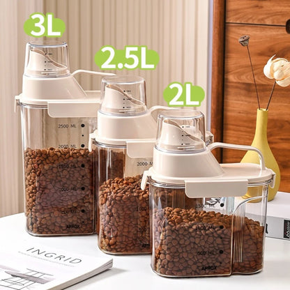 Pet Dog Sealed Food Storage Bucket Vacuum Preservation Tank for Pet Food Storage Organizer