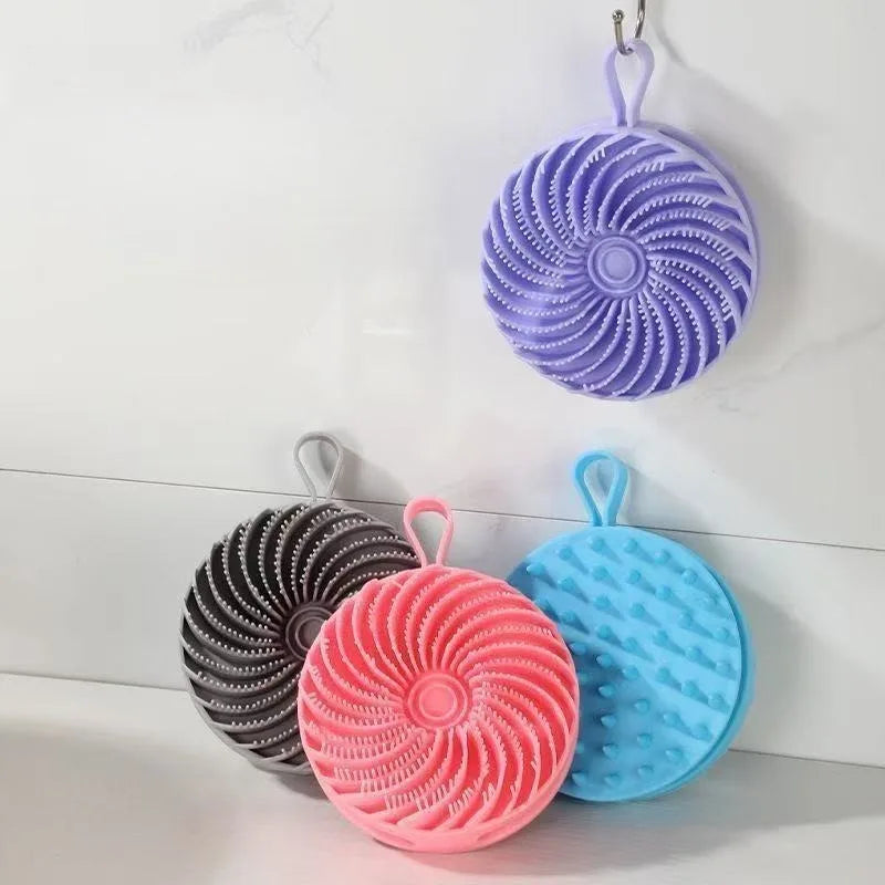 Soft Silicone Body Scrubber Scalp Exfoliating Non-irritating Body Wash Massager Bath Shower Brush