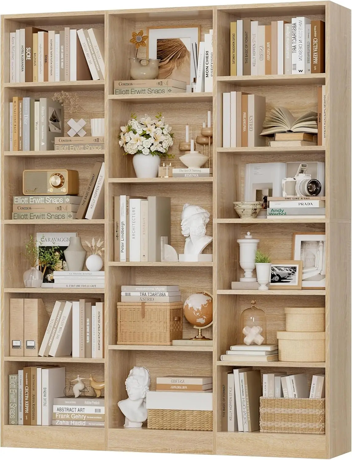 Triple Wide Bookshelf