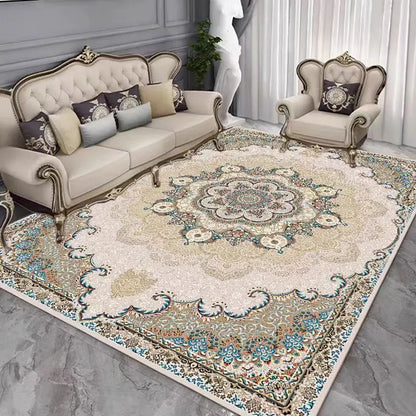 Persian carpet non-slip crystal velvet large carpet bedroom and living room