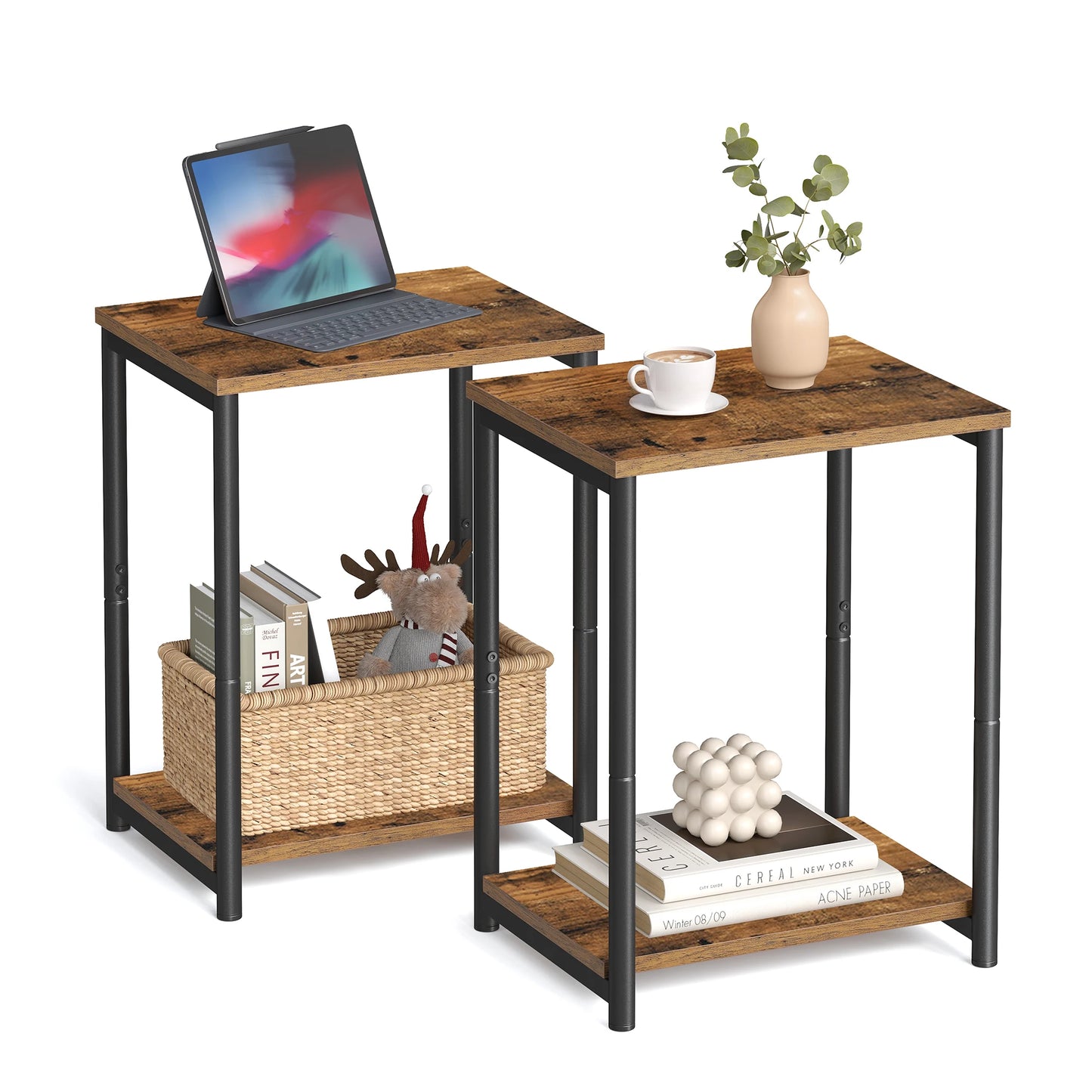 Small End Table, Nightstand for Living Room, Bedroom,
