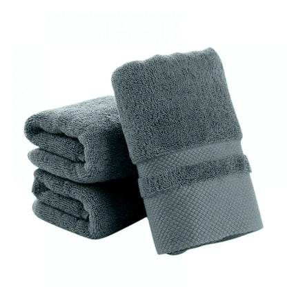 35X75CM Plain Colored Absorbent Towel Pure Cotton Bath Towel Set