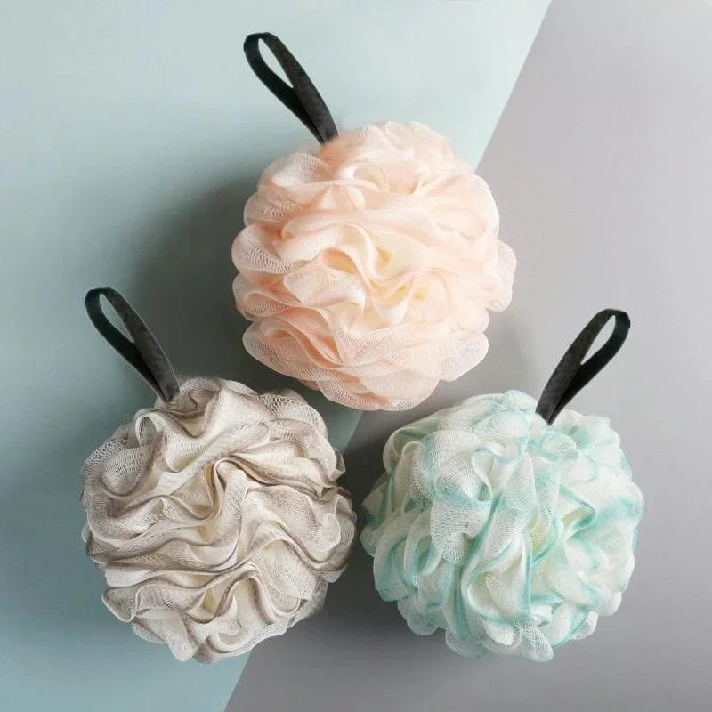 1PC Soft Mesh Bath Ball Rich Bubble Design Shower Body Cleaning Scrubber