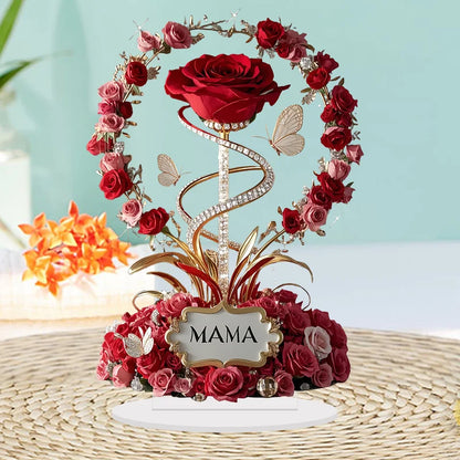 Acrylic Rose Decorate MOM Birthday Gift or Mother's Day