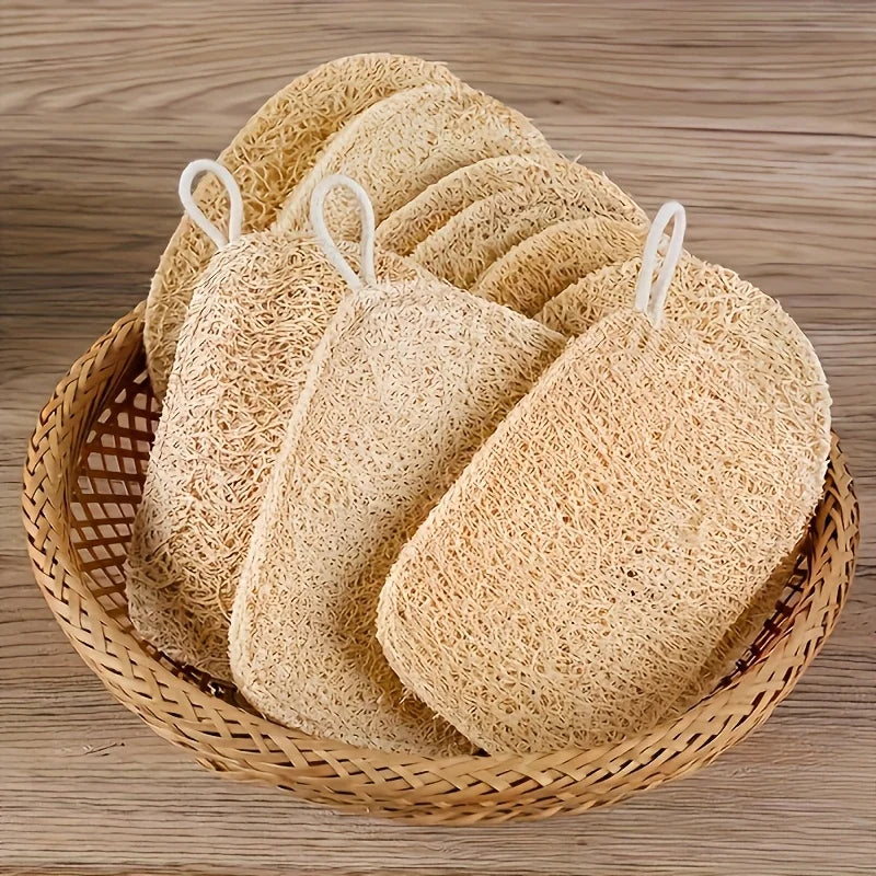 6pcs Gentle Body Scrubber for Shower & Bath, Bamboo Fiber Cleaning Pads