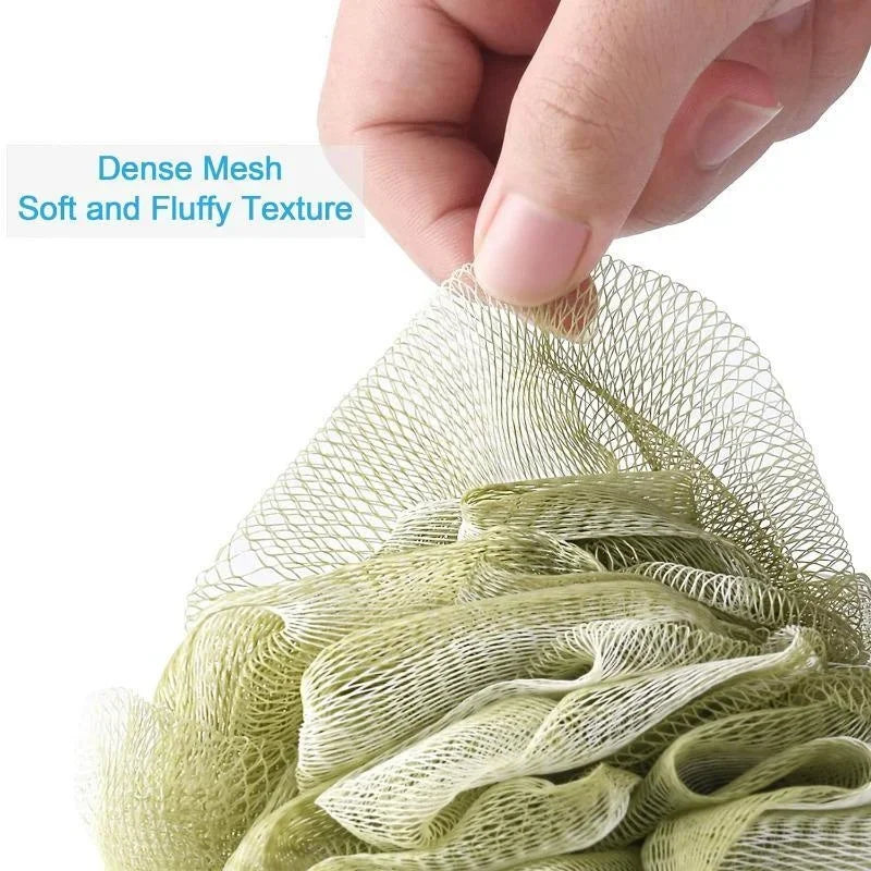 1PC Soft Mesh Bath Ball Rich Bubble Design Shower Body Cleaning Scrubber