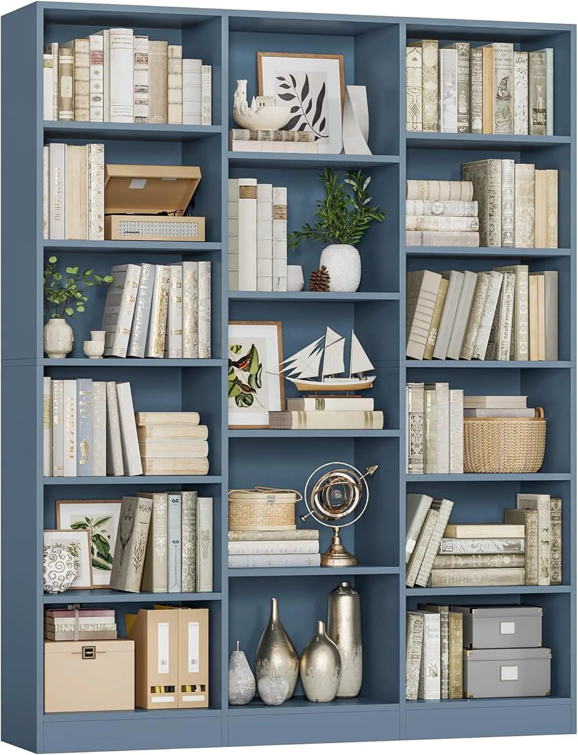 Triple Wide Bookshelf