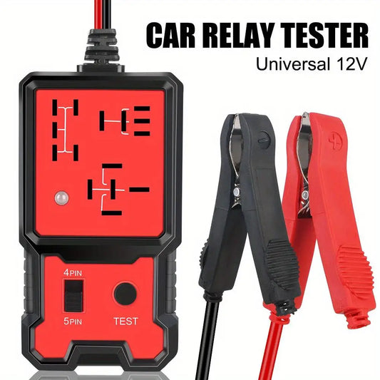 Car Voltage Tester Universal 12V Car Battery Checker Automotive Electronic Relay Tester LED Indicator Light