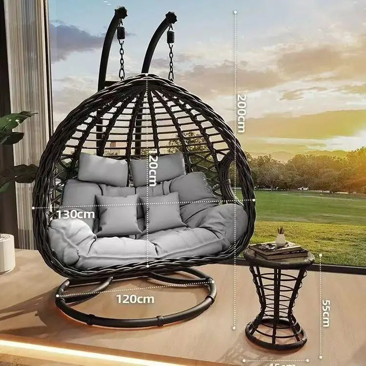 Hanging Basket Outdoor Swing Patio Double Hanging Chair
