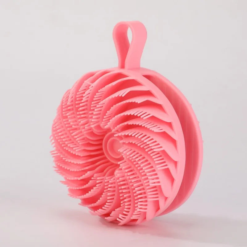 Soft Silicone Body Scrubber Scalp Exfoliating Non-irritating Body Wash Massager Bath Shower Brush