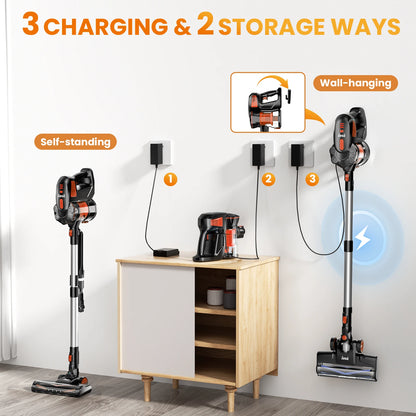 Cordless Stick Vacuum  6-in-1 Lightweight Handheld Vacuum