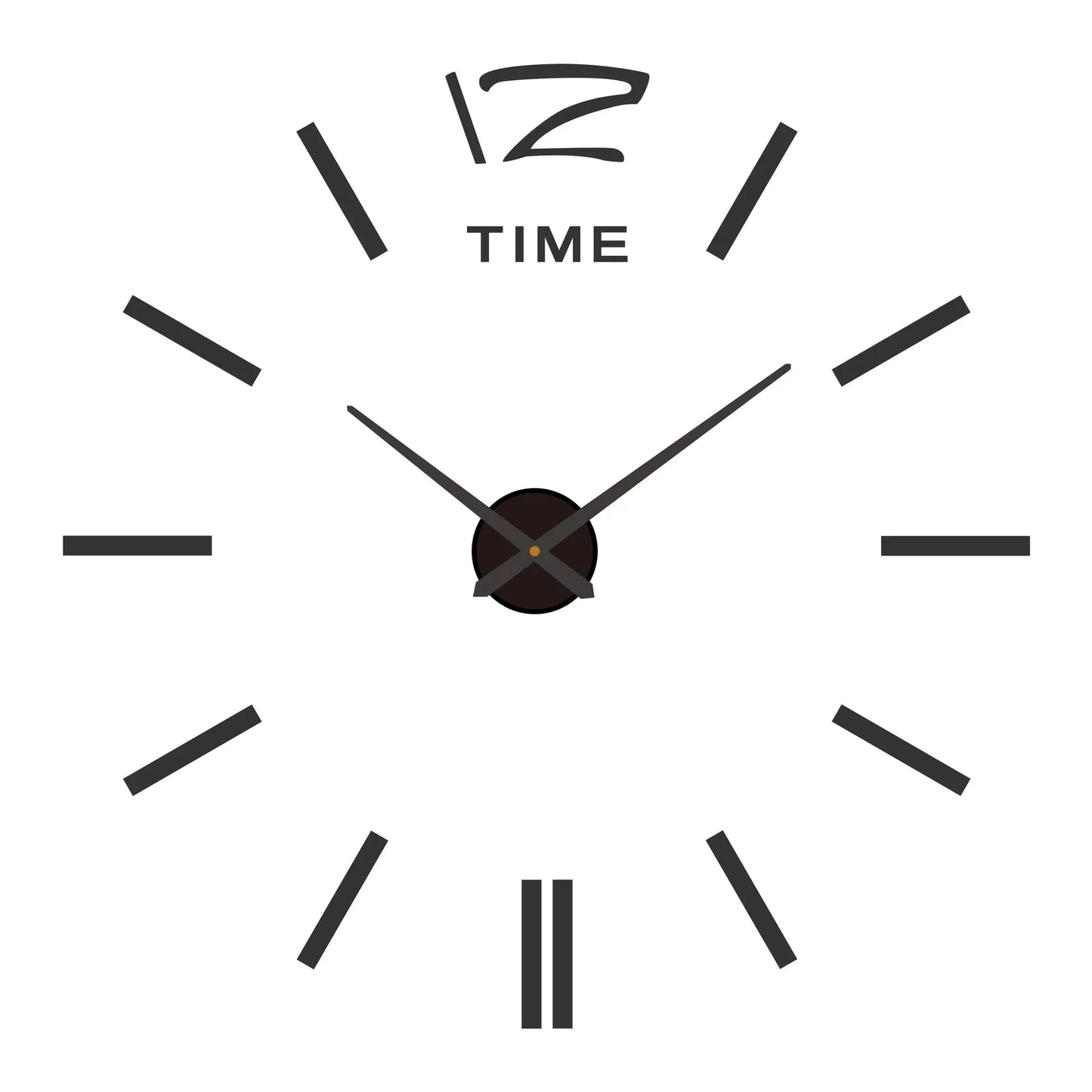 Large 3D Wall Clock Luminous Classic Wall DIY Digital Wall Stickers
