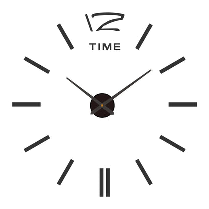 Large 3D Wall Clock Luminous Classic Wall DIY Digital Wall Stickers