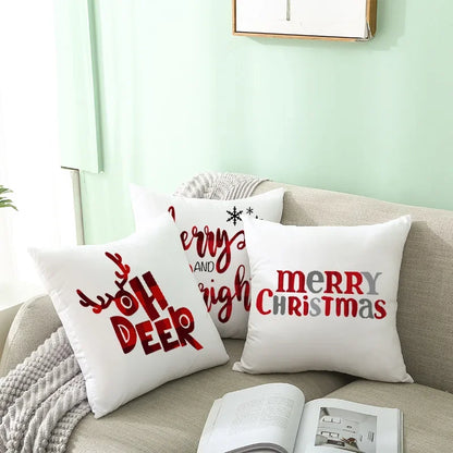 Christmas Cushion Cover Pillowcase Decorations for Home