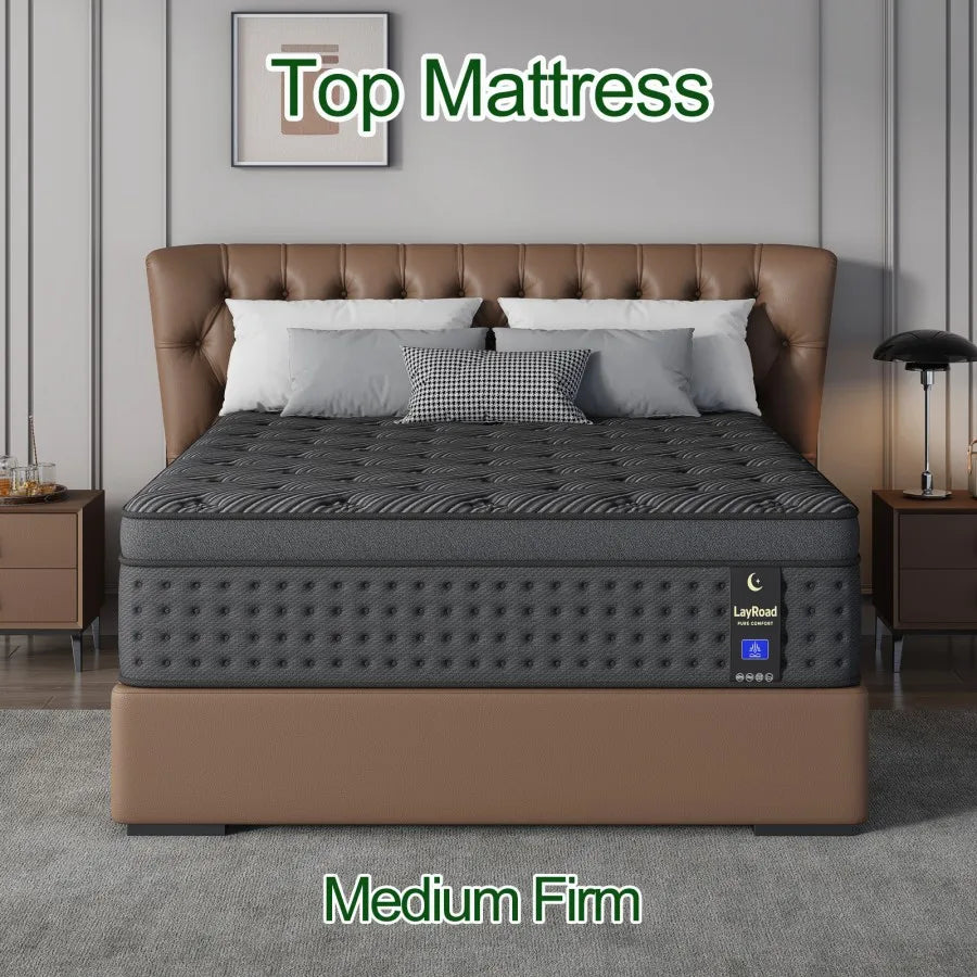 Memory Foam Spring Mattress Single/Double/Queen/King Sizes Boxed Mattress Medium Firmness Pressure Relief