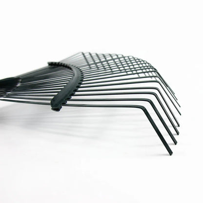 1Pc Garden Leaf Rake Grass Farming Rake Durable Iron Potting 22-tooth Garden Rake for Gardeners and Landscapers