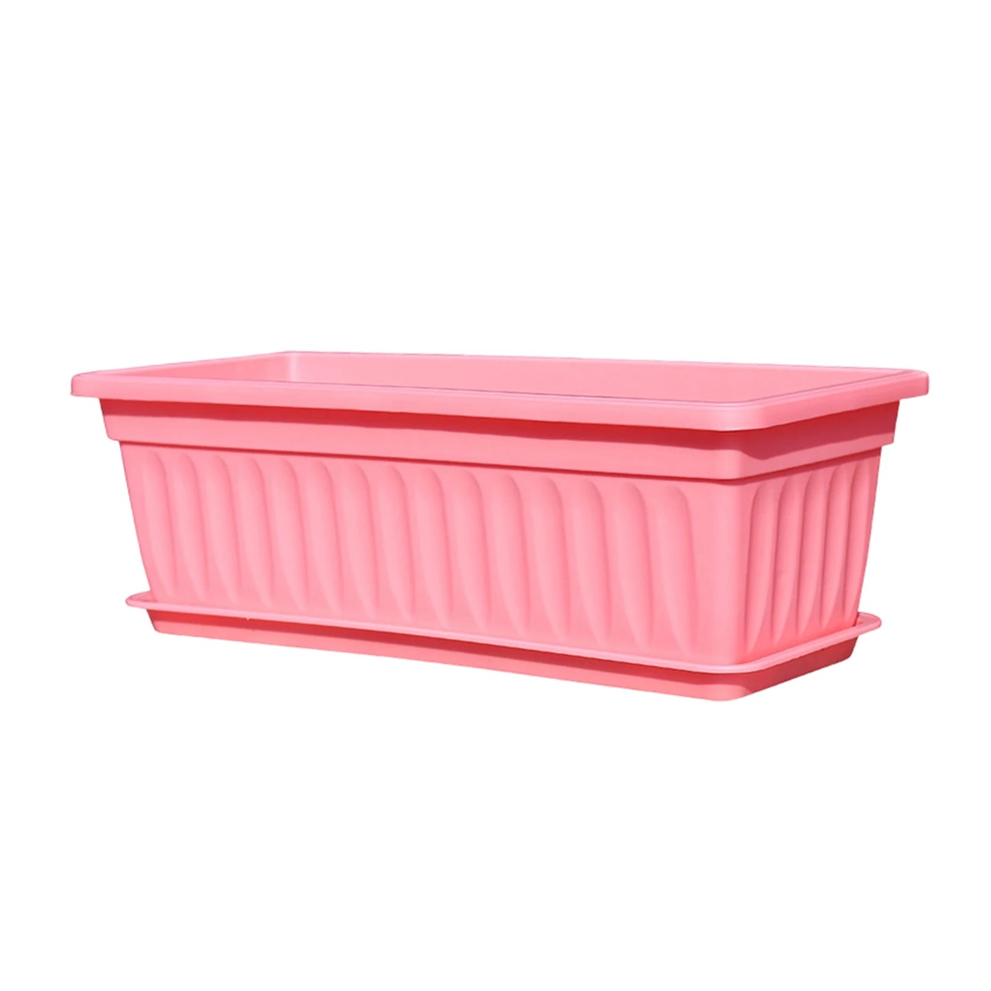 Rectangular Plastic Planter Multi-Color Gardening Container for Vegetables Herbs and Flowers