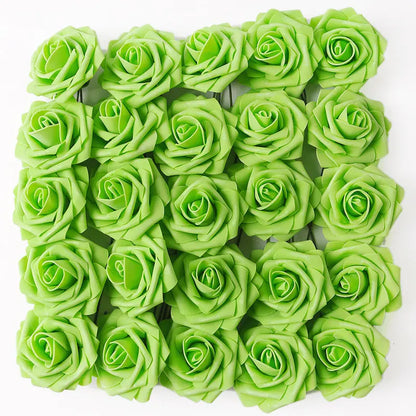 5/10/15/20/25Pcs Artificial Rose Flowers Wedding Centerpieces Arrangements Party