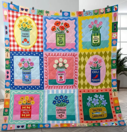 Season Quilt Blanket Cute Throw.