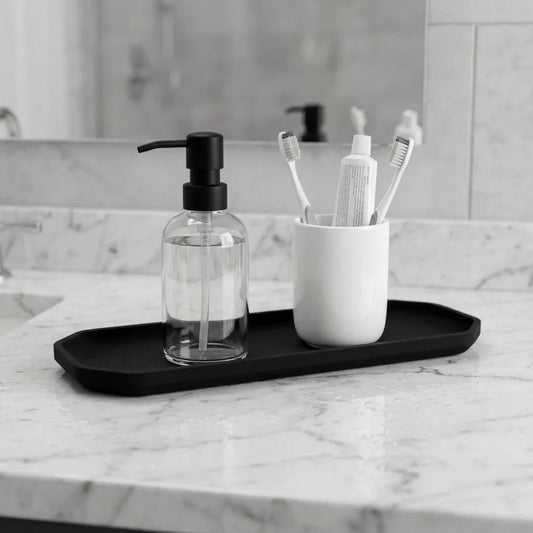 A Silicone Eight-Sided Storage Tray Non-Slip and Resistant to Falls