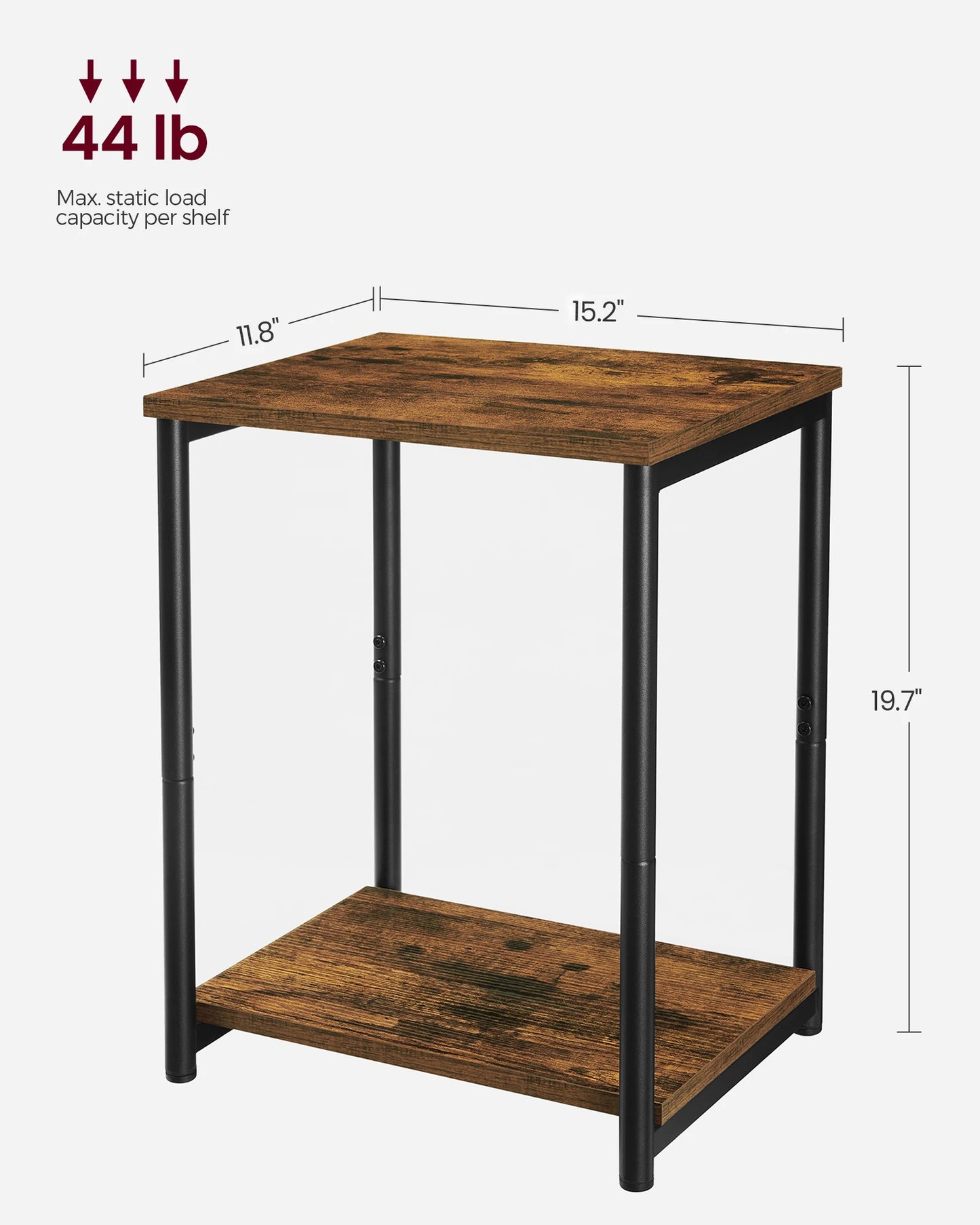 Small End Table, Nightstand for Living Room, Bedroom,