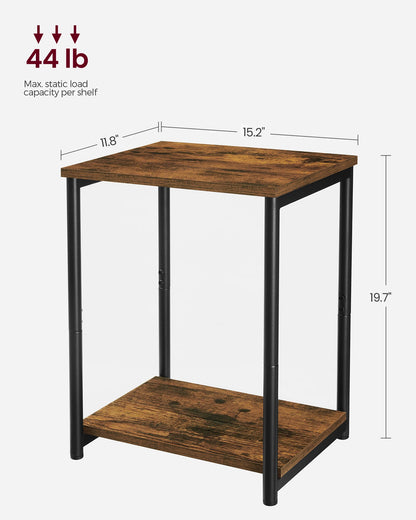Small End Table, Nightstand for Living Room, Bedroom,