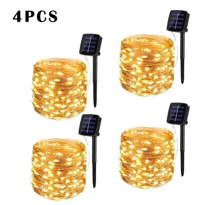 Solar LED Light Outdoor Garden Fairy Light String Led Twinkle Waterproof Light