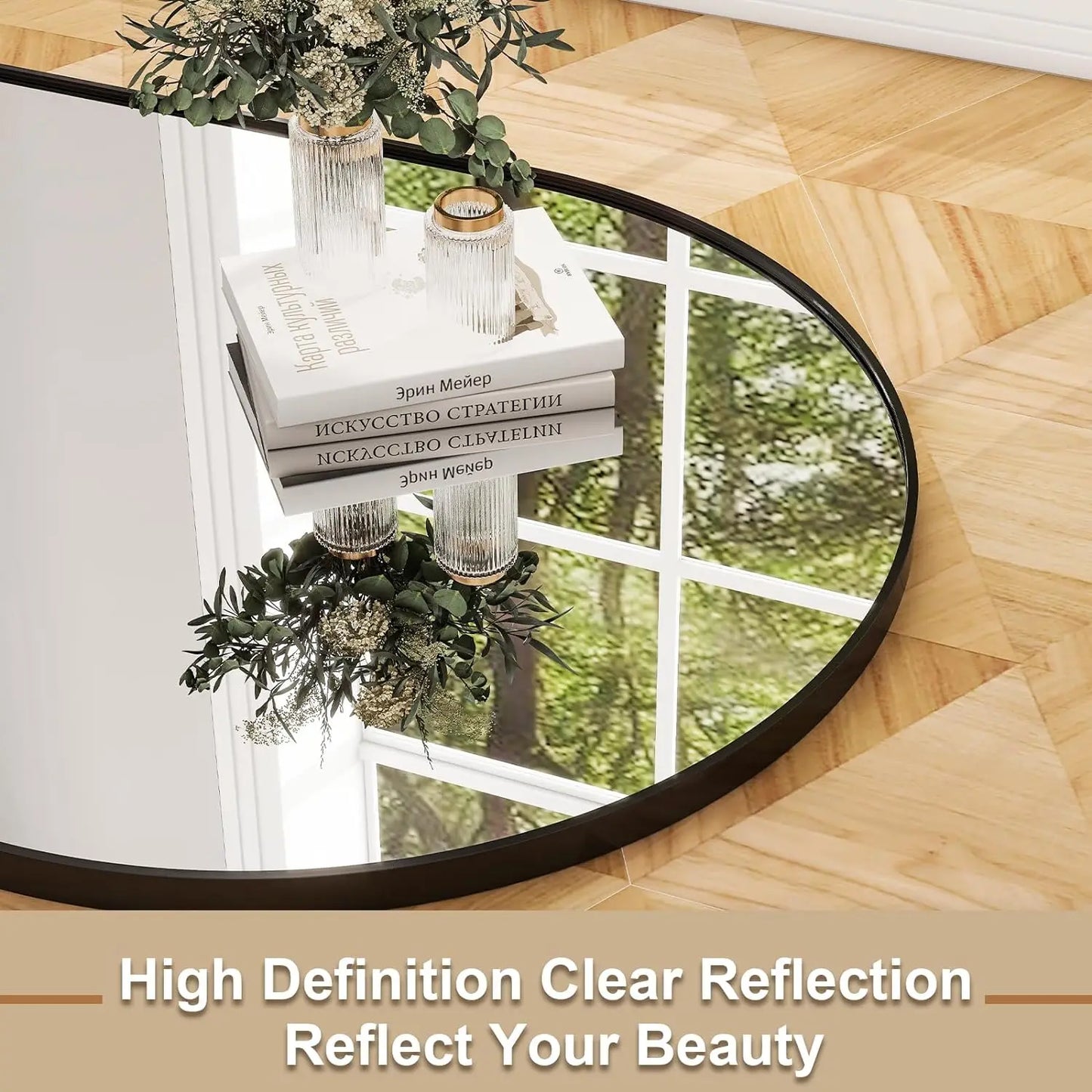 26" x 71" Mirror - Aluminum Alloy Frame Full Body Mirror.