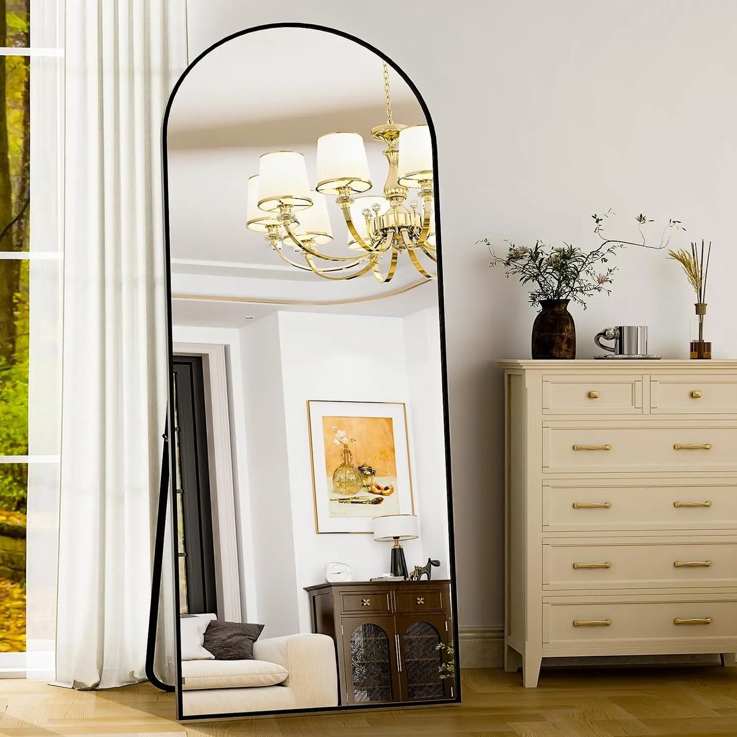 26" x 71" Mirror - Aluminum Alloy Frame Full Body Mirror.