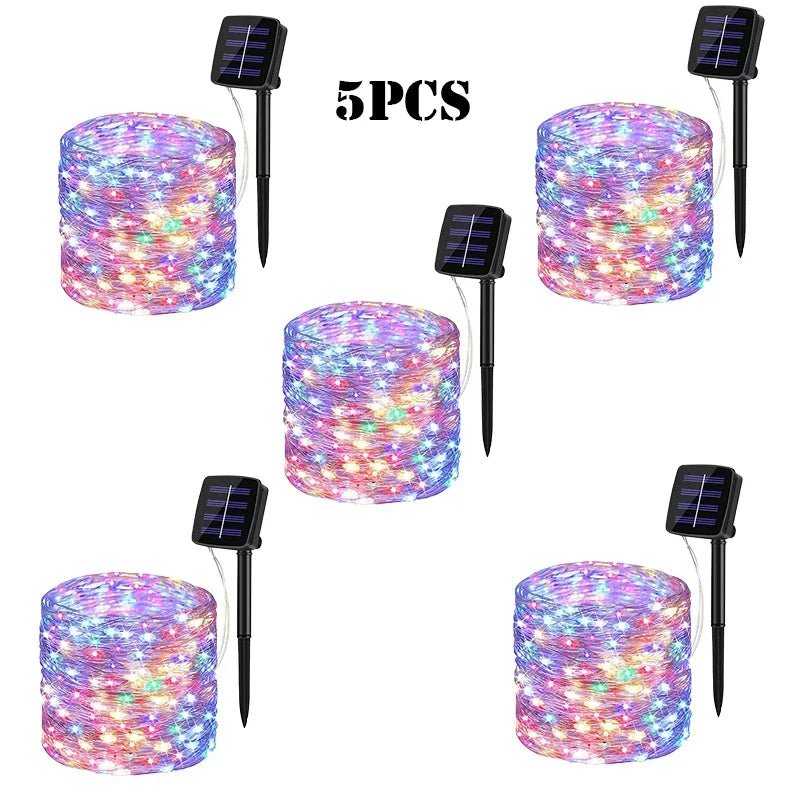 Solar LED Light Outdoor Garden Fairy Light String Led Twinkle Waterproof Light