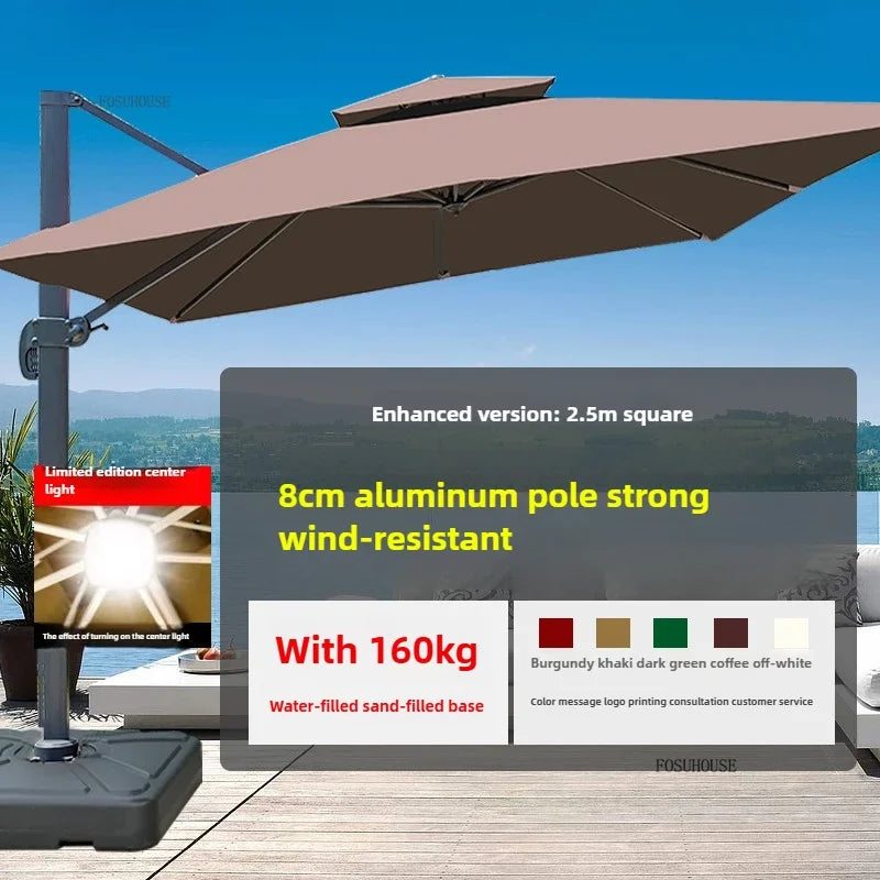 Balcony Outdoor Parasol Garden Patio Umbrellas Villa Open-air Stall Large Sun Umbrella