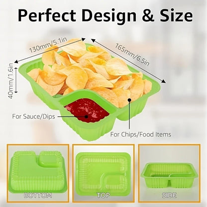 Nacho Trays Perfect for Cheese Dip, Movie Nights & Carnival Parties, Snack Containers