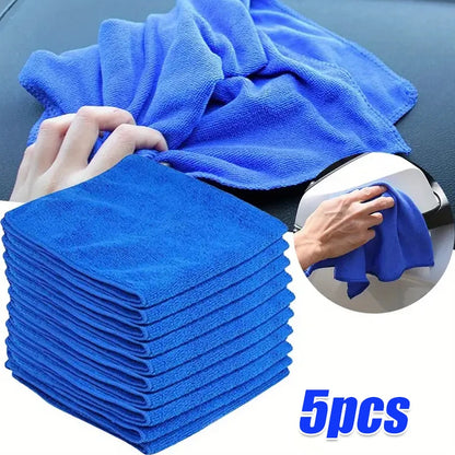 10Pcs Microfiber Towels Car Wash Drying Cloth Towel Household Cleaning Cloths.