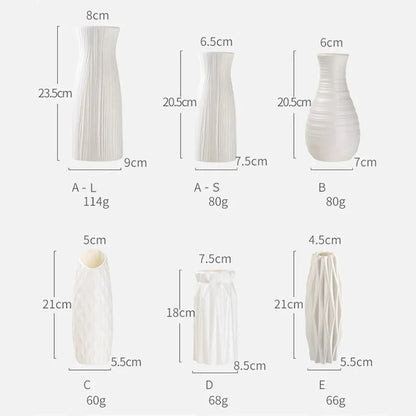 1pc Nordic Plastic Vase Simple Small Fresh Flower