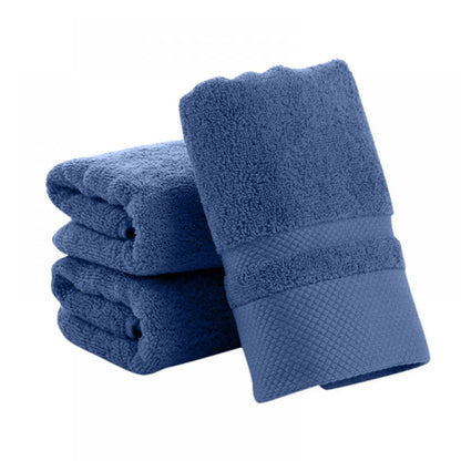 35X75CM Plain Colored Absorbent Towel Pure Cotton Bath Towel Set