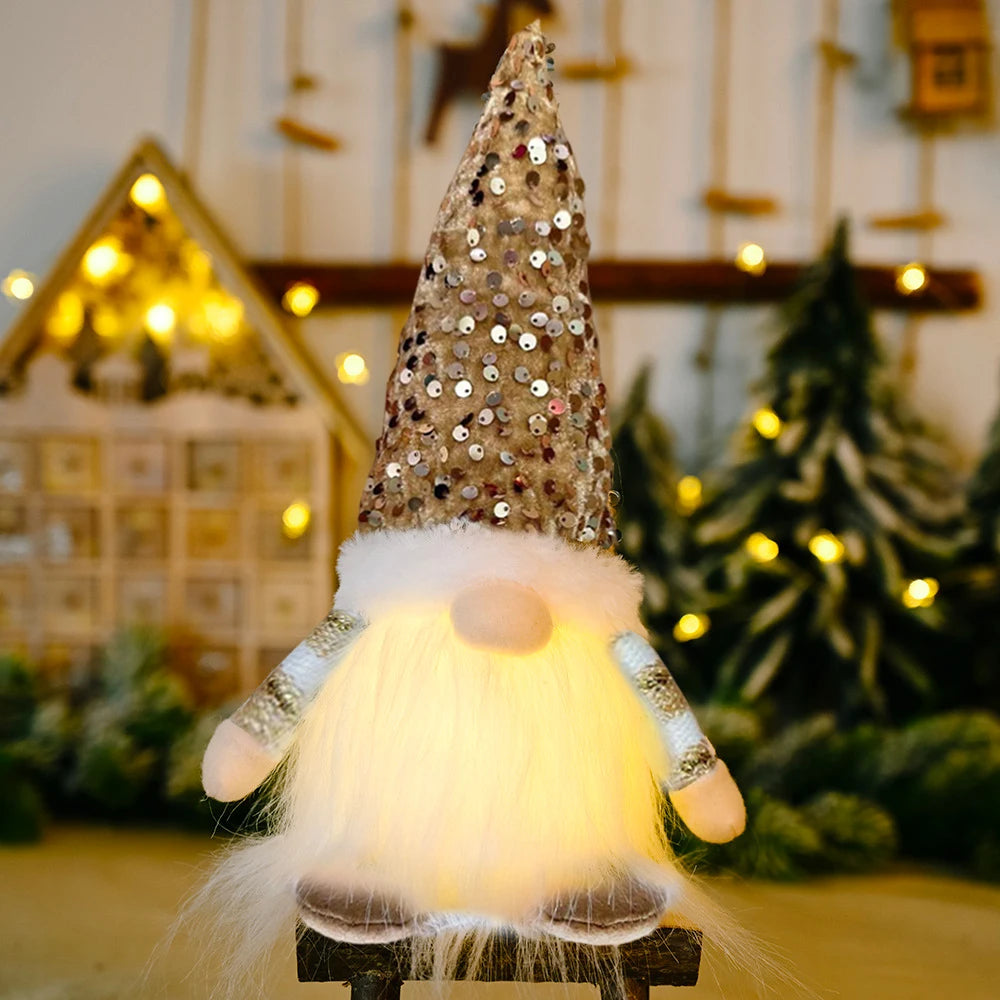 Glowing Gnome Christmas Faceless Plush Dolls